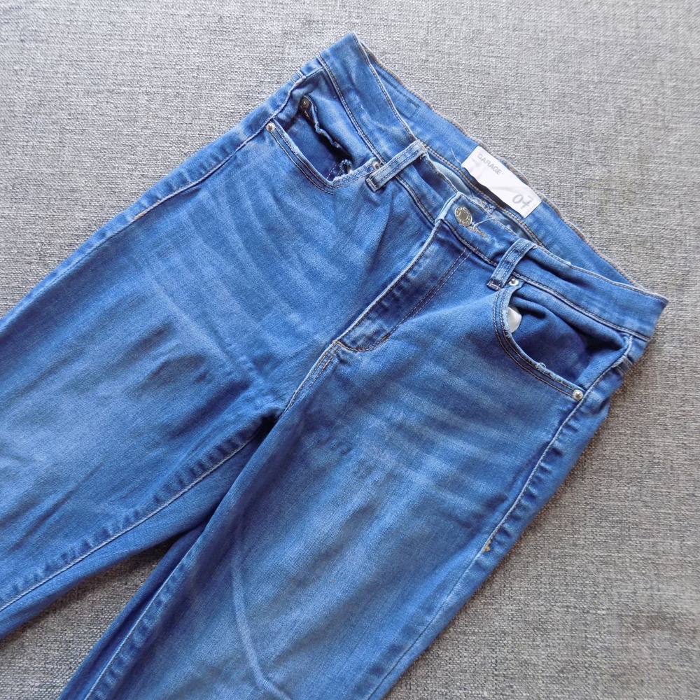 Garage Skinny Jeans Womens 7 Blue Good Stretch Mid Rise Denim Pants